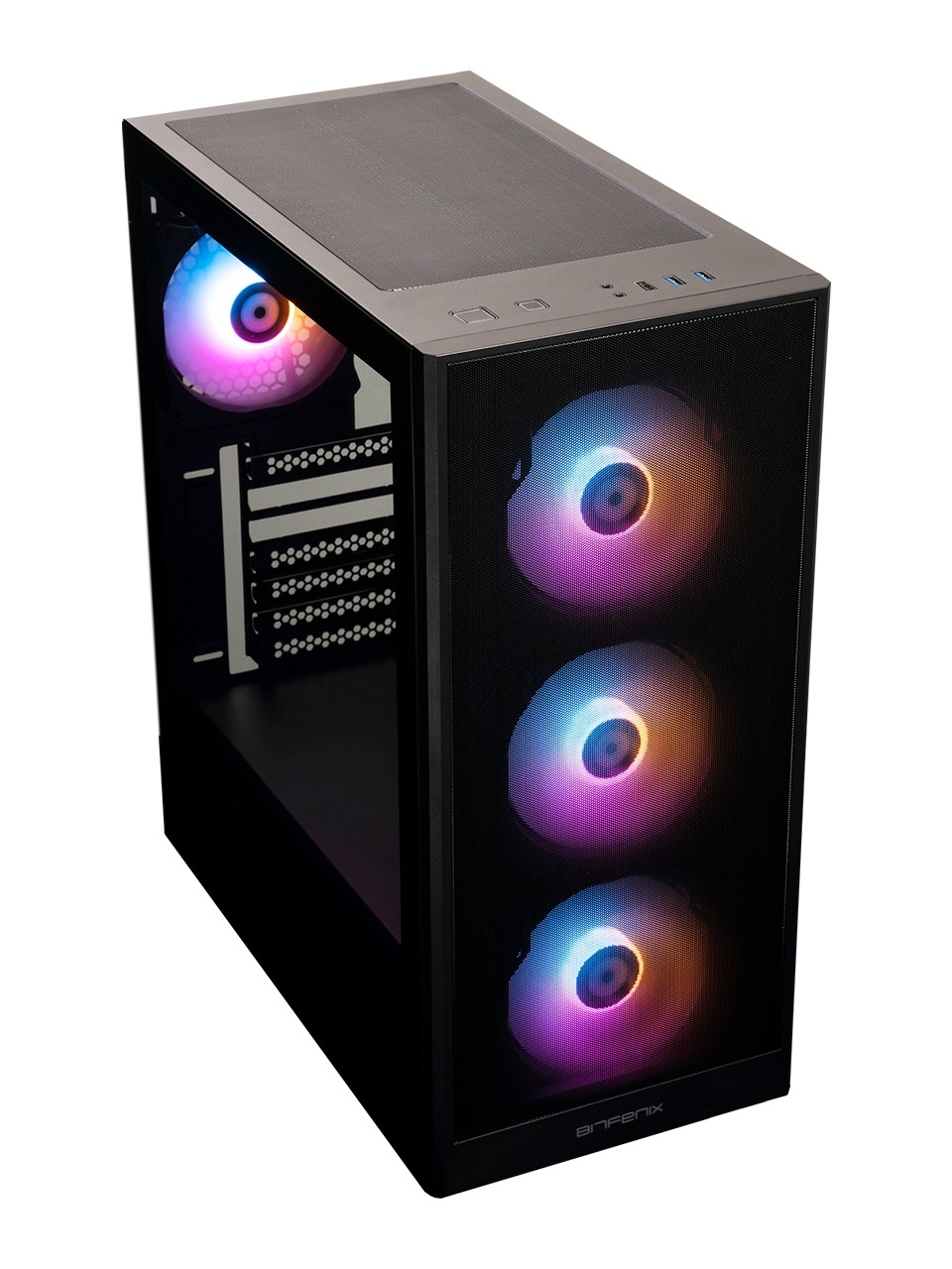 Bitfenix Grafi Black 4x120m Frgb Fan Mesh Usb 3.0 Mid Tower Atx G.kasa Bfc-grm-kkgsk-4f Görseli