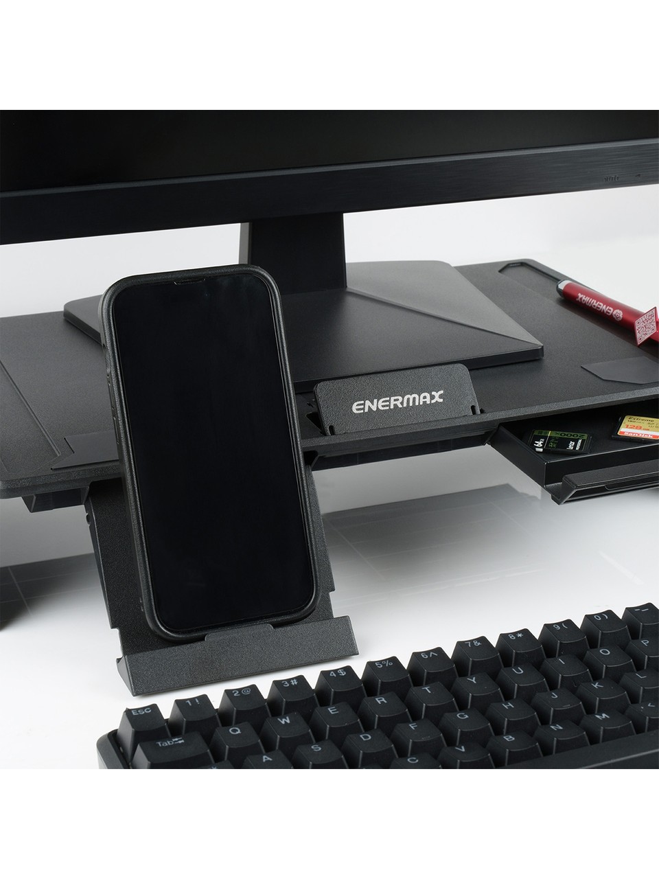 Enermax Tankstand-df Çift Fonksiyonlu Katlanabilir Monitör Ve Laptop Standı Ems004 Görseli