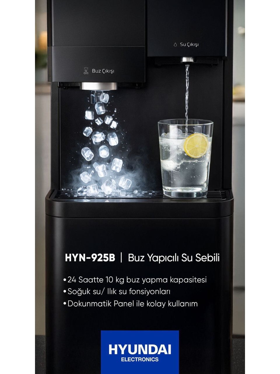Hyundai HYN-925B Buz Yapıcılı Gizli Damacanalı Su Sebili Görseli