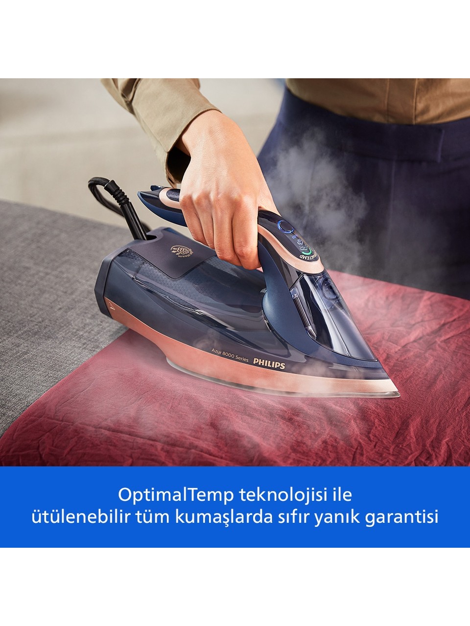 Philips Azur 8000 Serisi Dst8070/80 3000 W Buharlı Ütü Görseli