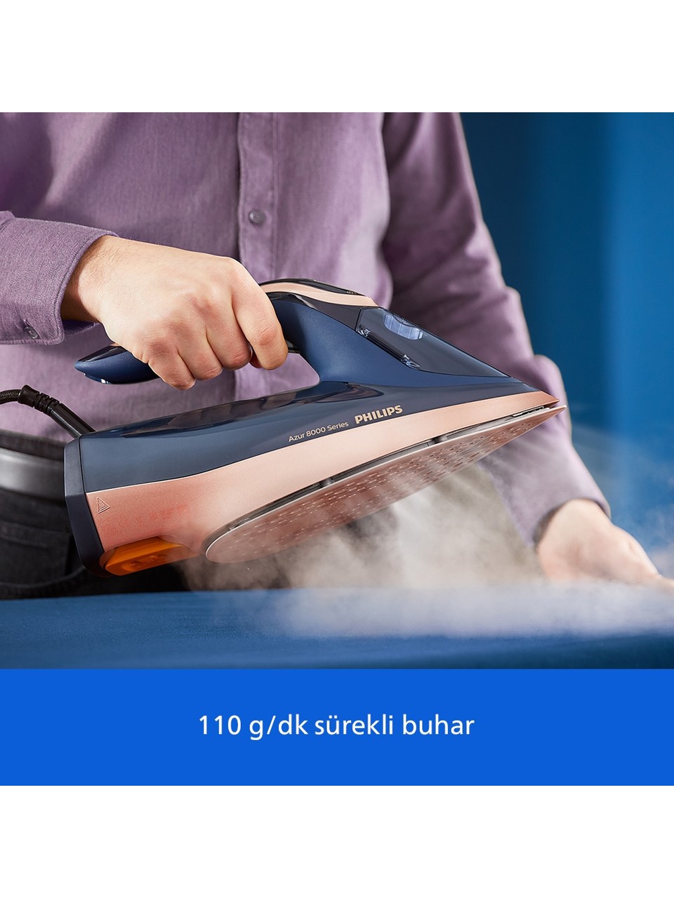 Philips Azur 8000 Serisi Dst8070/80 3000 W Buharlı Ütü Görseli
