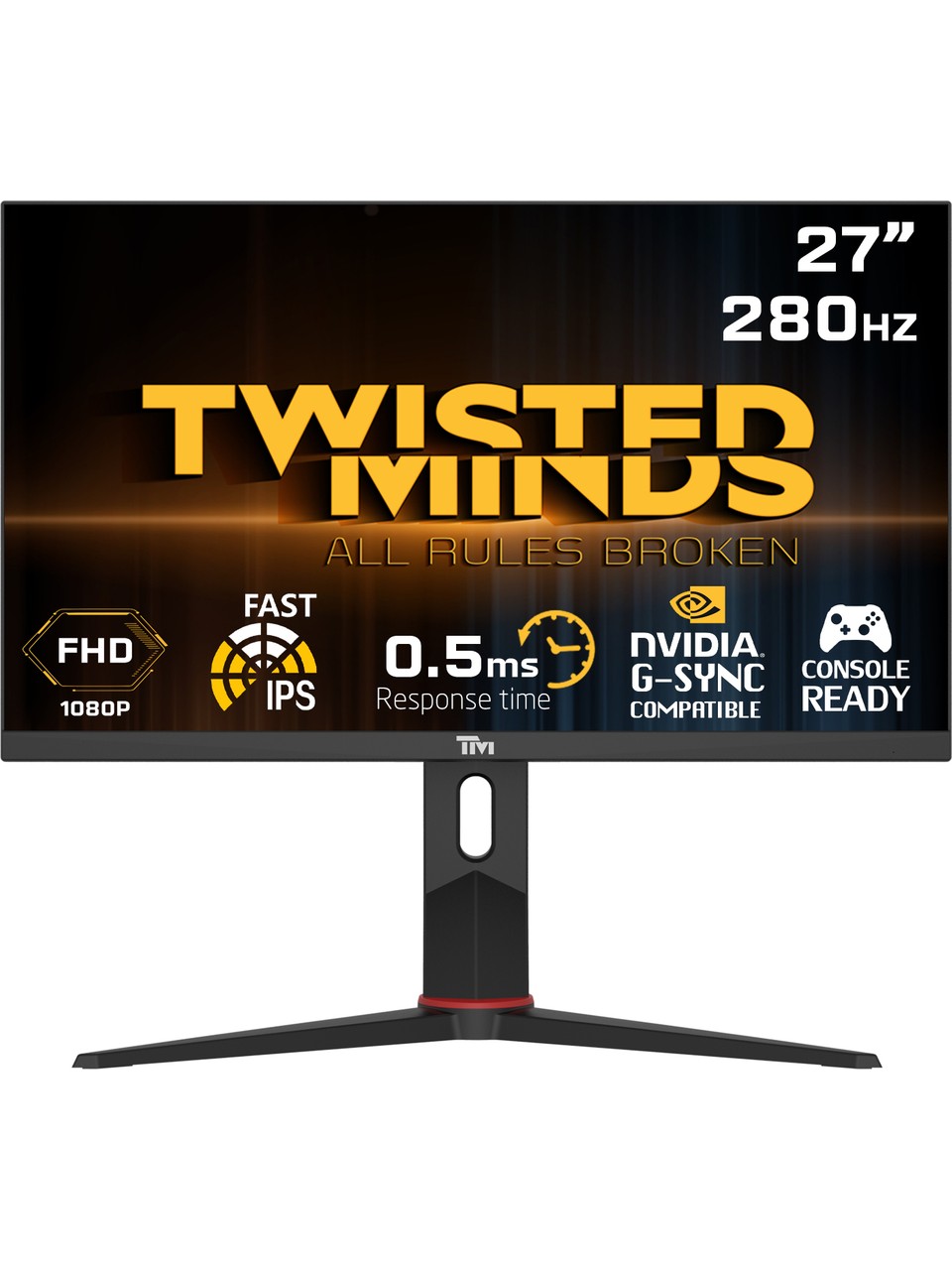 Twisted Minds TM27FHD280IPS 27" 0.5 ms Full HD Pivot IPS 280 Hz Oyuncu Monitörü