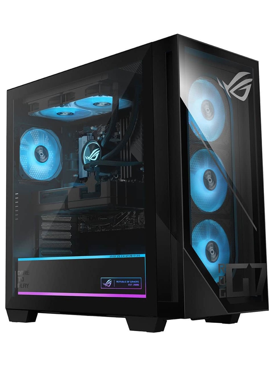 ASUS ROG GM700TZ-R9800X1020 AMD Ryzen 7-9800X3D 16GB DDR5 1TB SSD Radeon RX 9070 XT PRIME 16GB 850W  Görseli