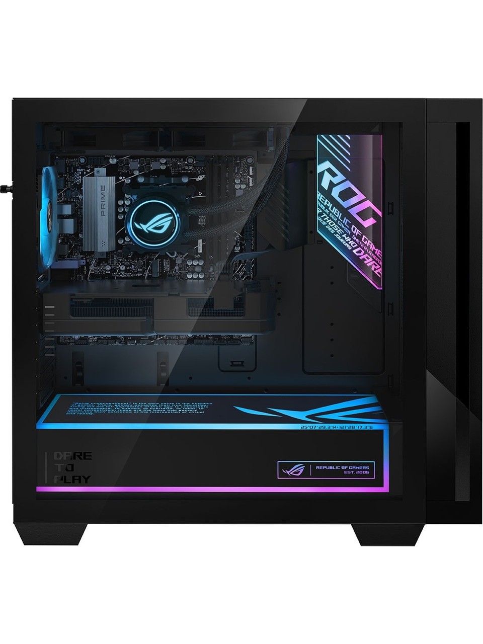 ASUS ROG GM700TZ-R9800X1020 AMD Ryzen 7-9800X3D 16GB DDR5 1TB SSD Radeon RX 9070 XT PRIME 16GB 850W  Görseli