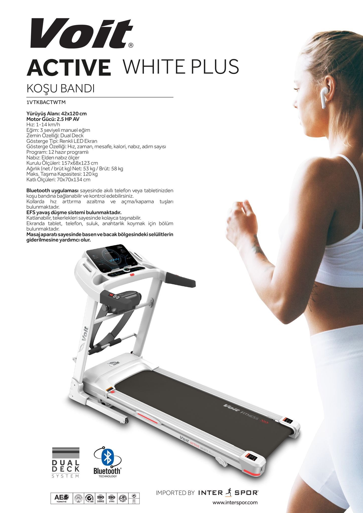 Active White Plus Masajli Kosu Bandi