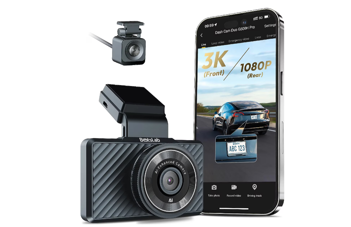 Botslab 360+ G500H Pro Ön ve Arka Araç Kamerası Seti