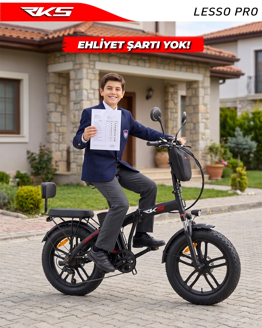 SkyJet Lesso Pro 20'' Arka Koltuklu 20" Katlanır Bisiklet