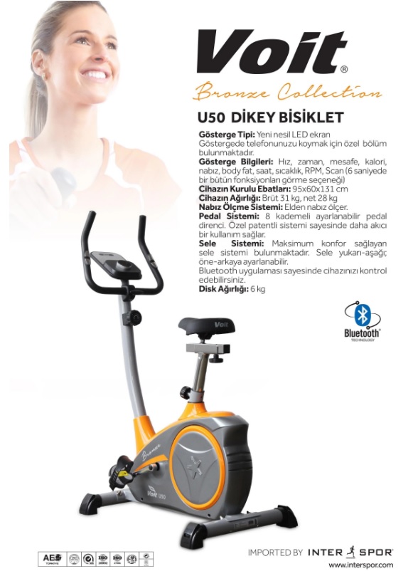 Voit U50 Dikey Eliptik Kondisyon Bisikleti