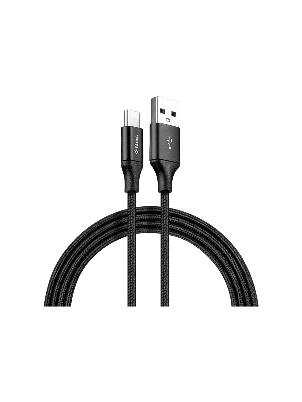Ttec Alumicable 2dk23s Xl Usb-a - Usb-c Şarj Kablosu 2mt. Siyah Görseli