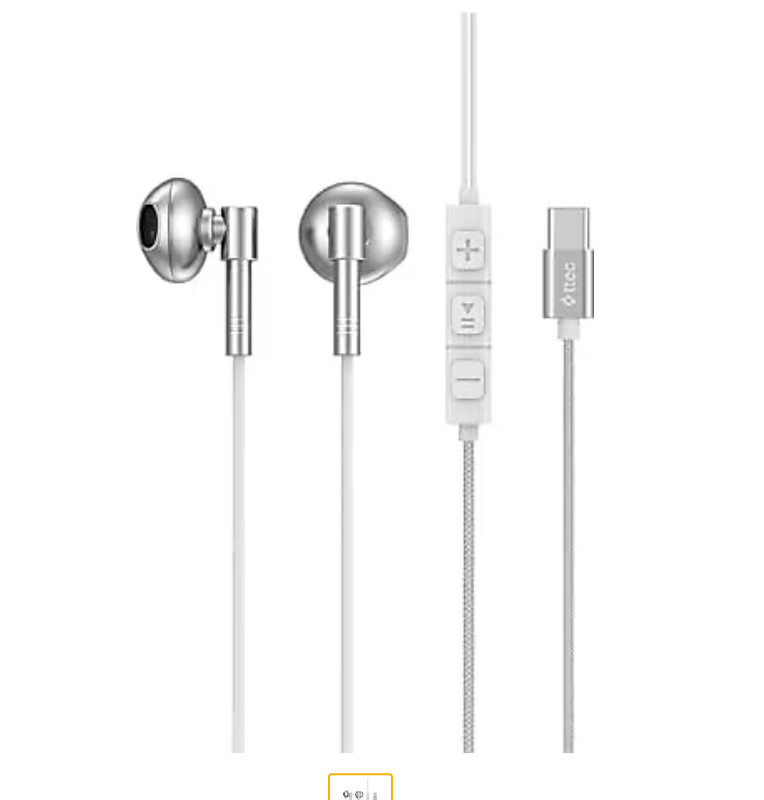Ttec Rio Fit Style 2kmm20b Usb-c Stereo Mikrofonlu Kulakiçi Kablolu Kulaklık Beyaz
