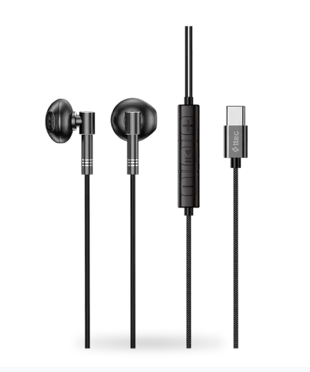 Ttec Rio Fit Style 2kmm20s Usb-c Stereo Mikrofonlu Kulakiçi Kablolu Kulaklık Siyah