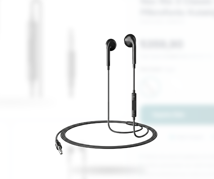 Ttec Rio 3 2kmm17s Classic 3.5mm Stereo Mikrofonlu Kulakiçi Kablolu Kulaklık Siyah Görseli