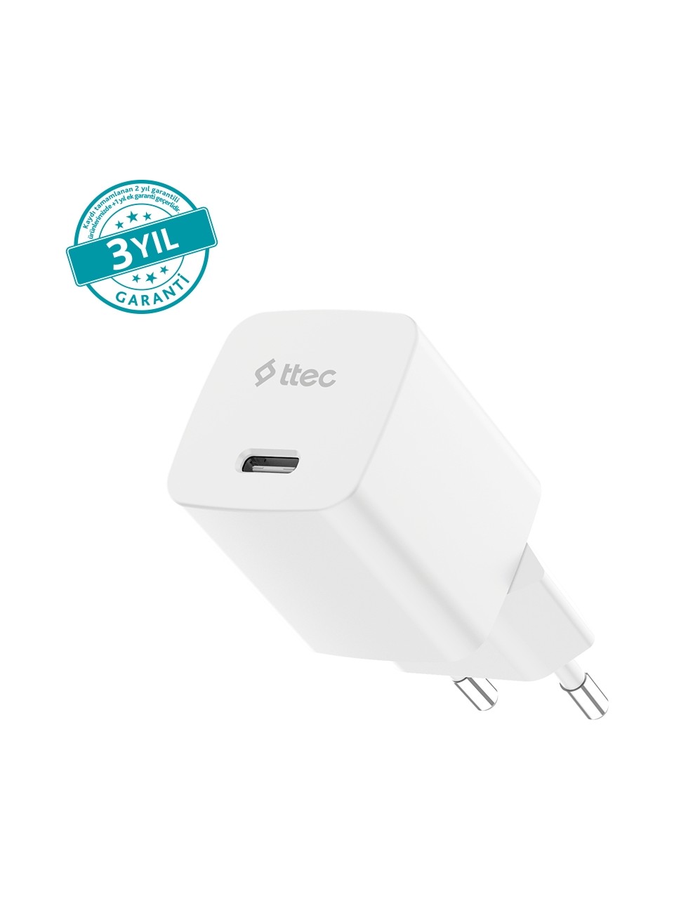 Ttec Smartcharger 2scg45b Gan 45w Avs Pd Seyahat Hızlı Şarj Aleti Beyaz