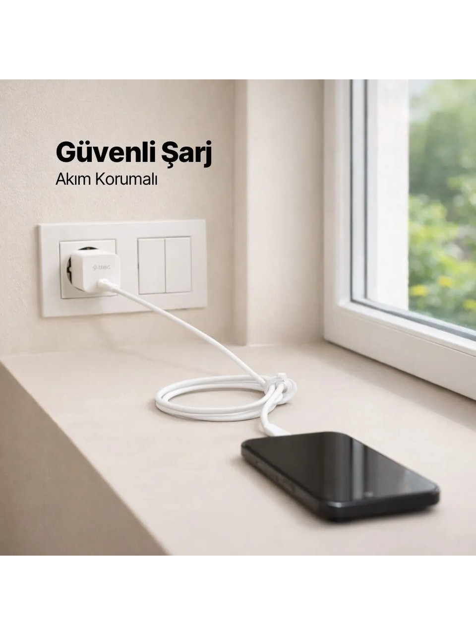 Ttec Smartcharger 2scg45b Gan 45w Avs Pd Seyahat Hızlı Şarj Aleti Beyaz Görseli