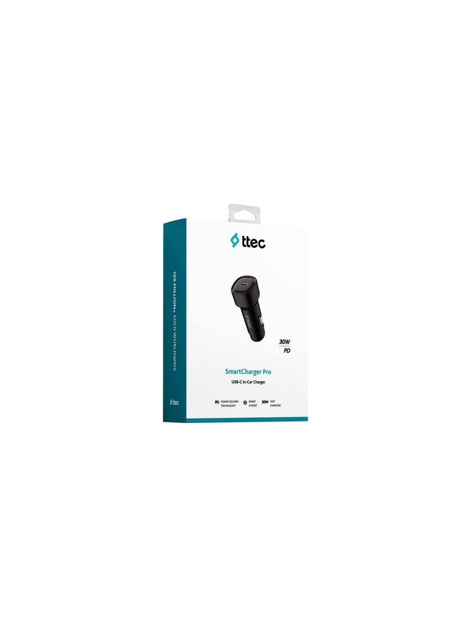 Ttec Smartcharger 2ckp01ls Pd 30w Araç Hızlı Şarj Aleti Usb-c - Lightning Kablo Siyah