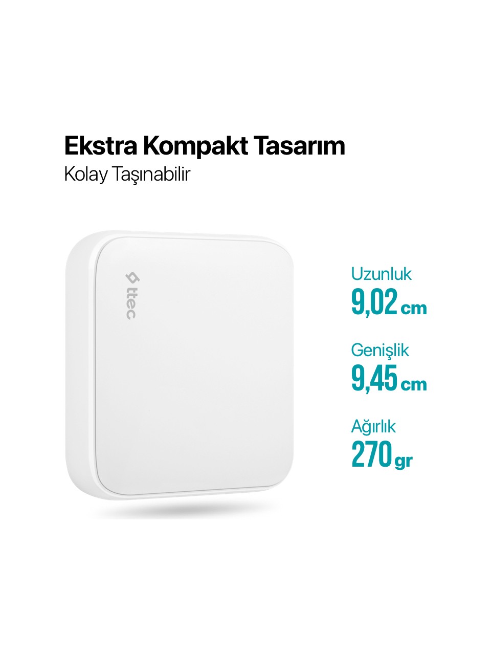Ttec Smartcharger 2scg02b Quattro Gan 65w Pd Seyahat Hızlı Şarj Aleti Usb-c + 3 Usb-a Beyaz Görseli