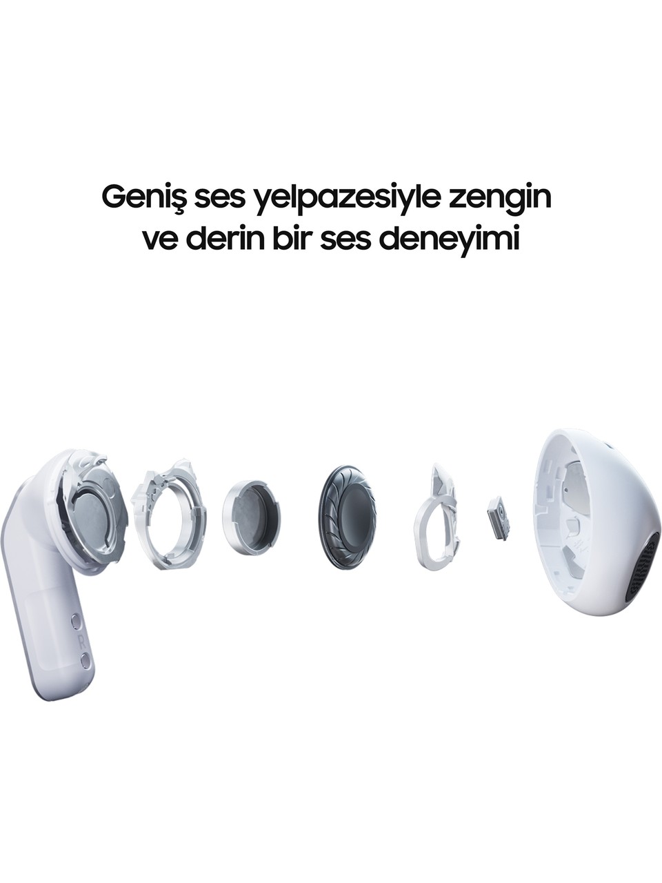 Samsung Galaxy Buds4 (ANC) Bluetooth Kulak İçi Kulaklık Beyaz Görseli