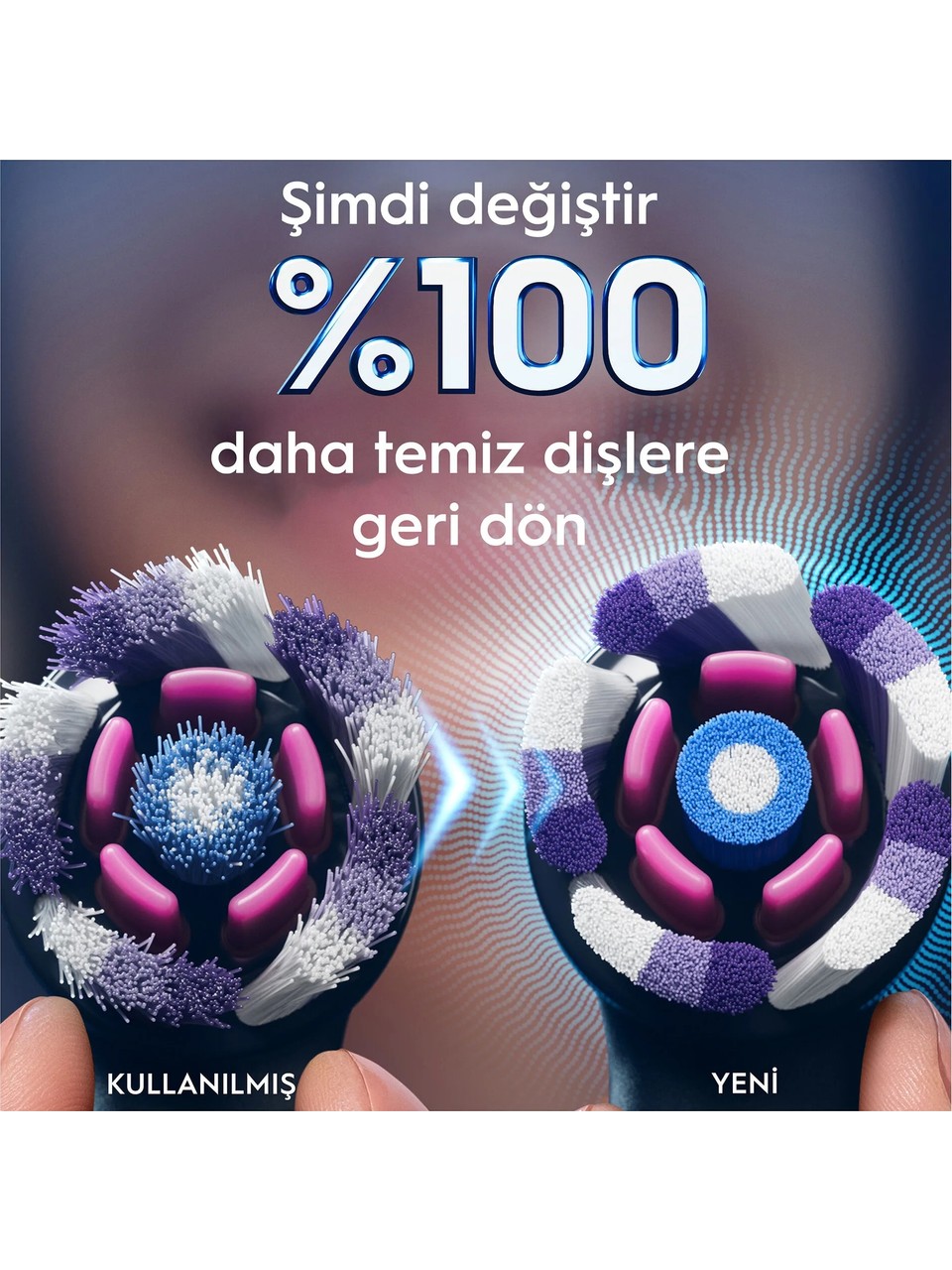 Oral-b İo Serisi Radiant White Orijinal Yedek Başlıkları Diş Beyazlatma 4'lü Görseli