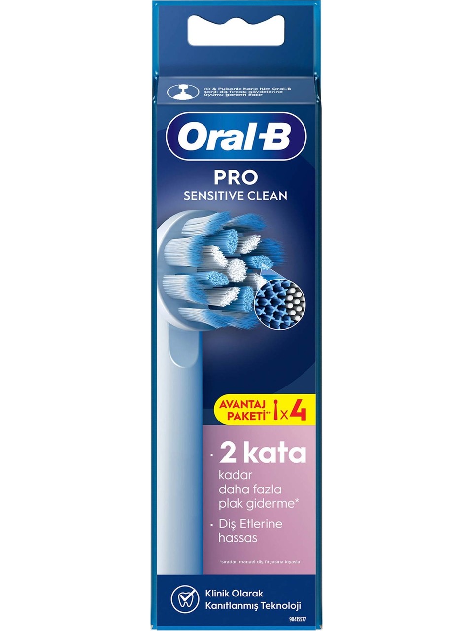 Oral-b Pro Sensitive Clean X-filament Şarjlı Diş Fırçası Yedek Başlığı 4 Adet Görseli