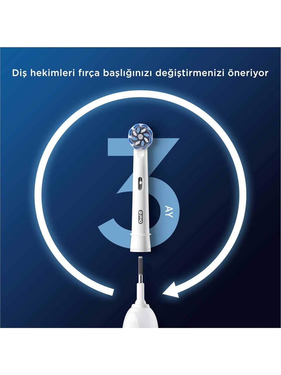 Oral-b Pro Sensitive Clean X-filament Şarjlı Diş Fırçası Yedek Başlığı 4 Adet Görseli