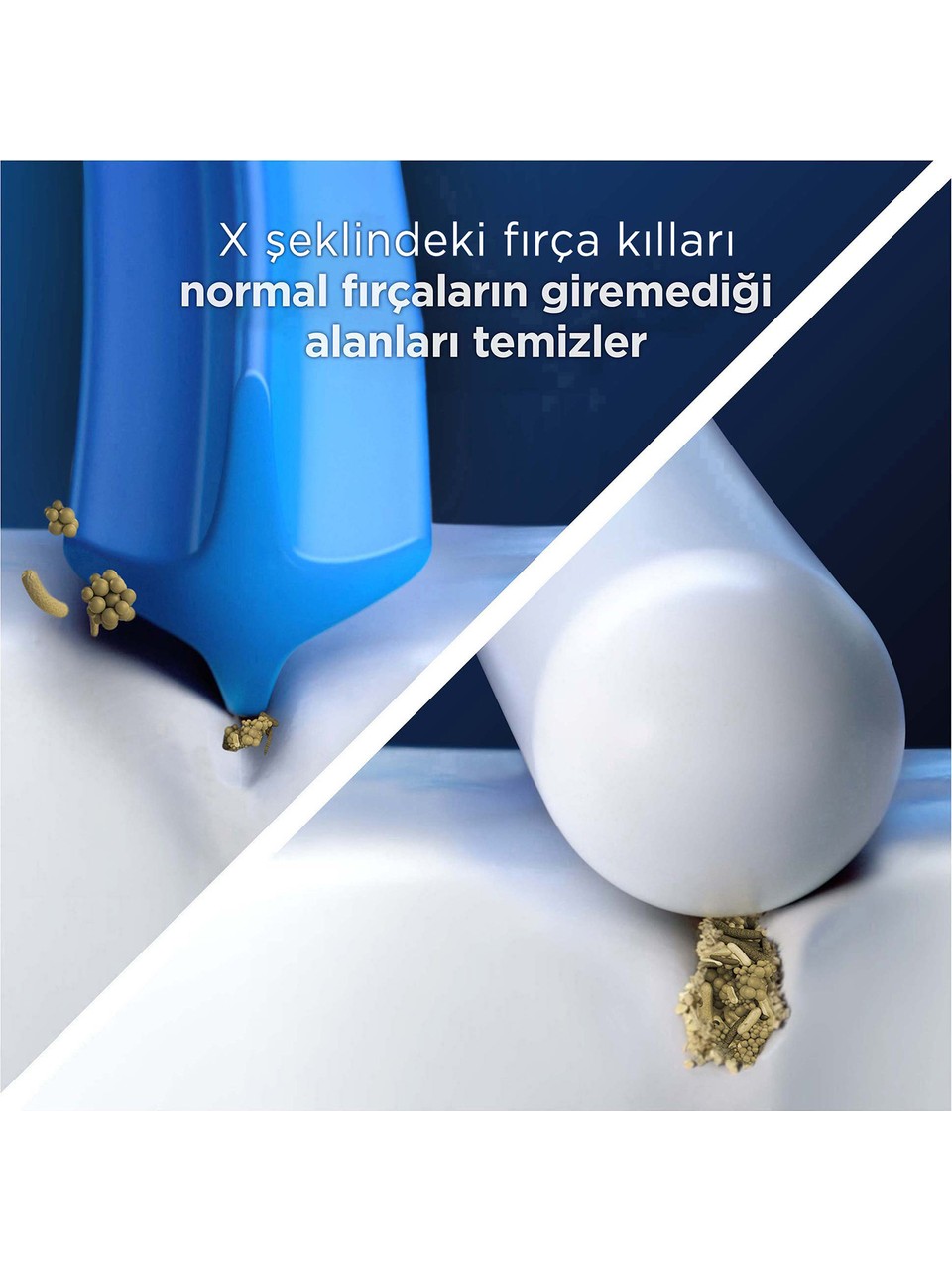 Oral-b Pro Cross Action X-filament siyah Şarjlı Diş Fırçası Yedek Başlığı 4 Adet Görseli