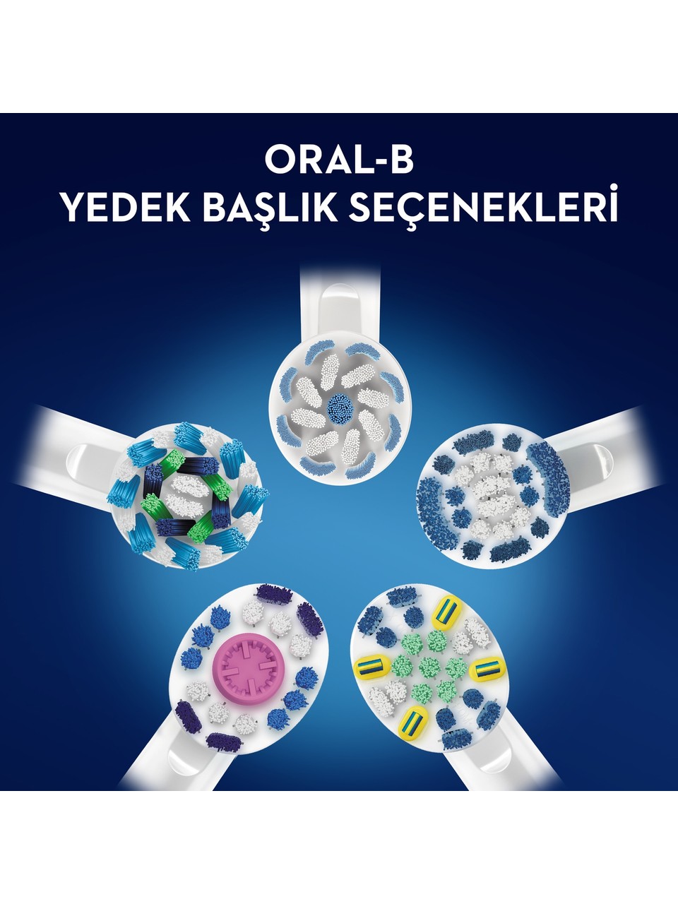 Oral-b Pro 3d White X-filament Şarjlı Diş Fırçası Yedek Başlığı 4 Adet Görseli