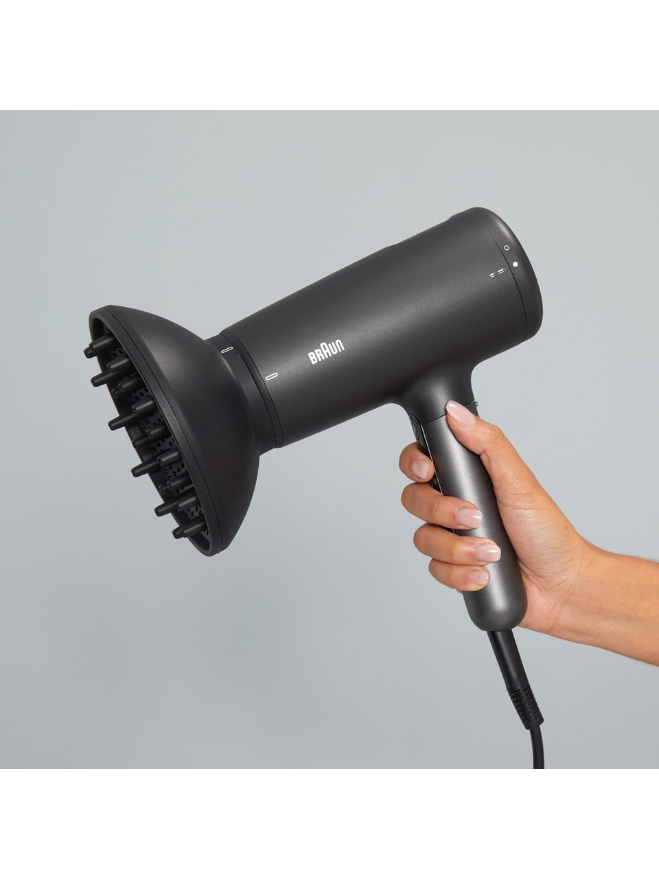 Braun Hd425e Hd4.2 Iontec Difüzörlü Saç Kurutma Makinesi Mat Siyah Görseli