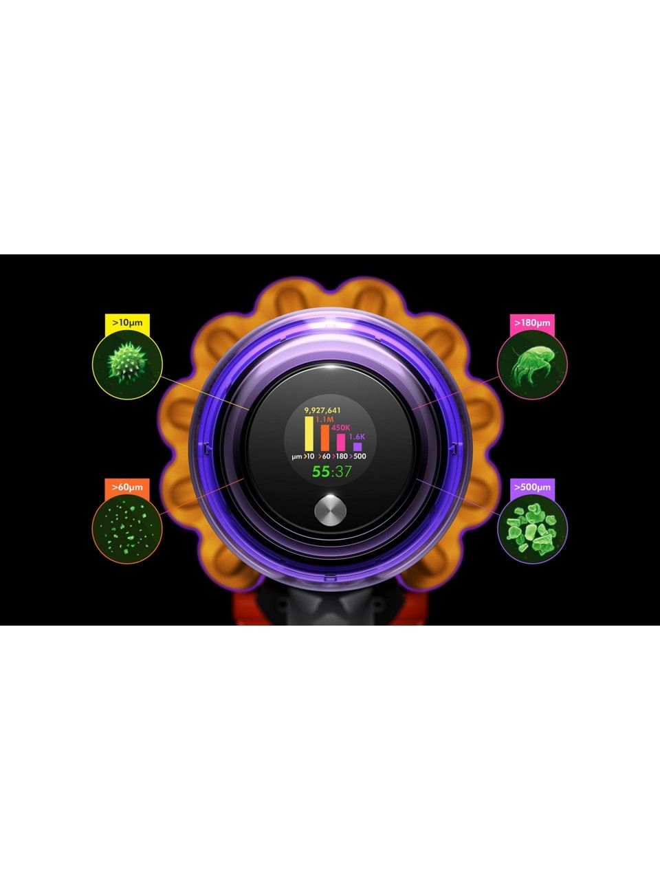 Dyson V15 Detect Absolute Şarjlı Dikey Süpürge Görseli