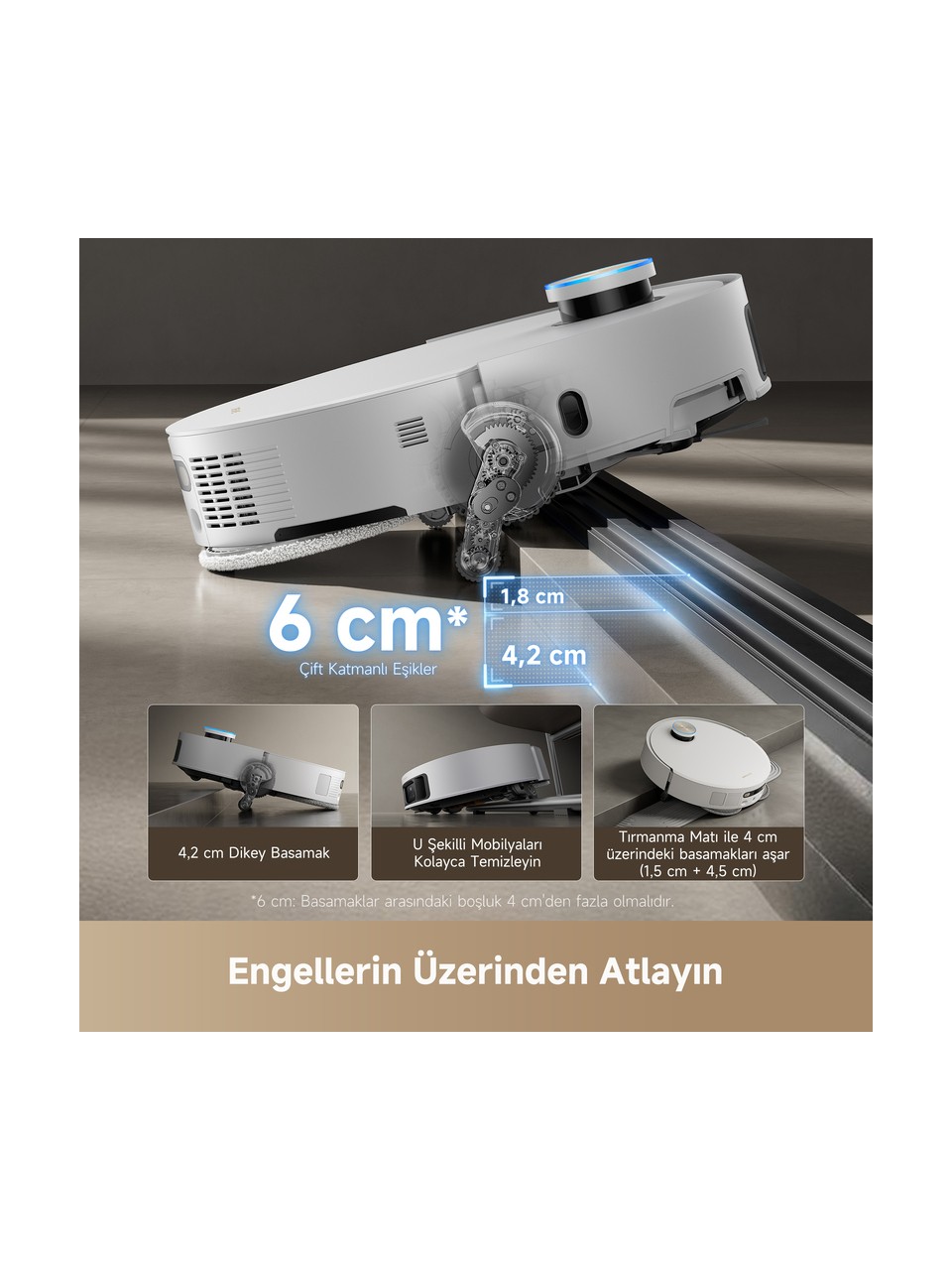 Dreame X50 Ultra Complete Çöp İstasyonlu Akıllı Robot Süpürge Görseli