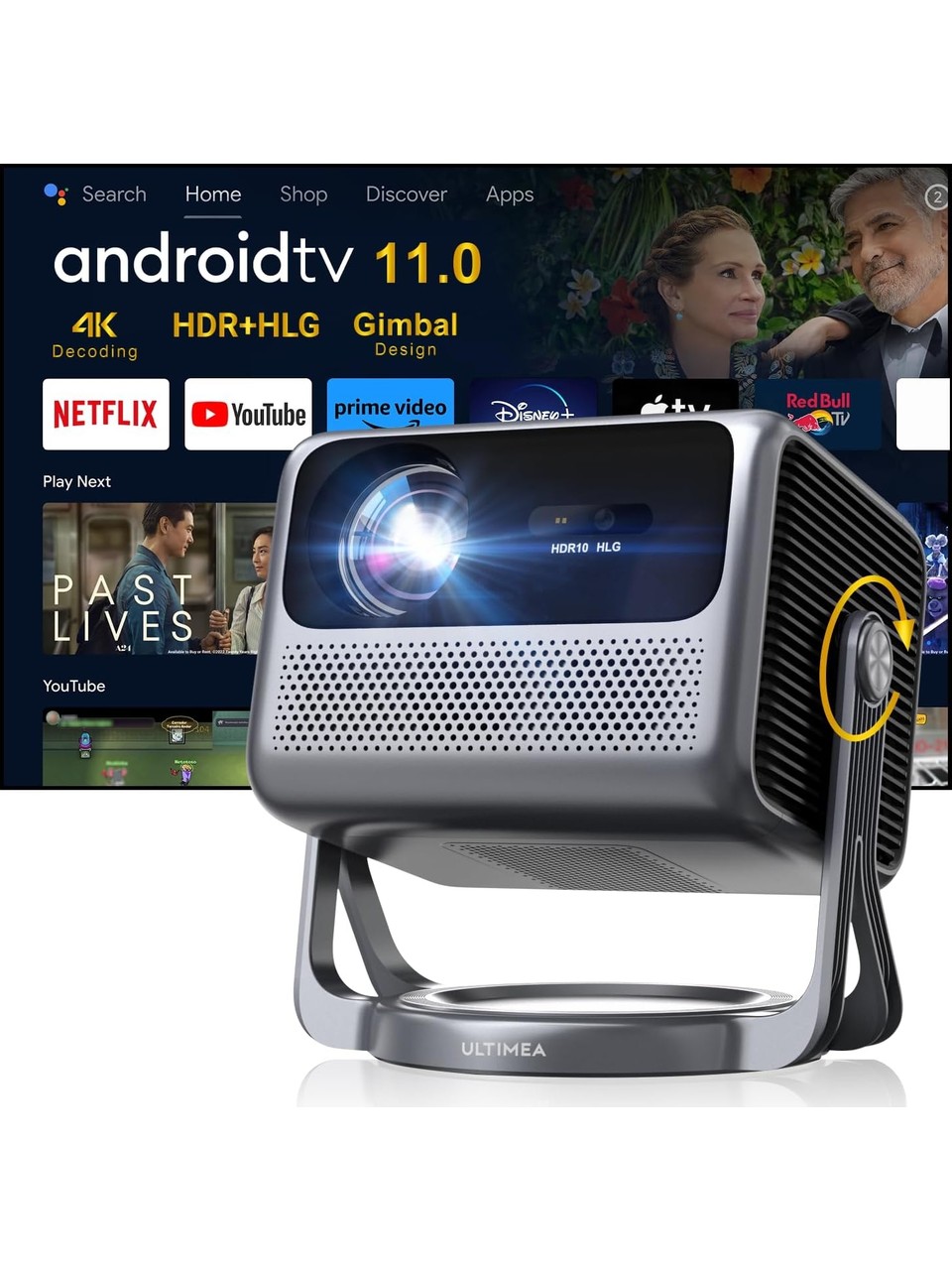 Ultimea Nova C40 600 Lümen Wi-fi 4k Projeksiyon Cihazı