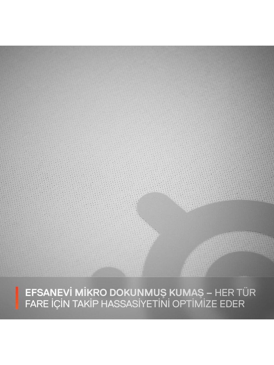 SteelSeries QcK Beyaz Large Oyuncu Mouse Pad Görseli