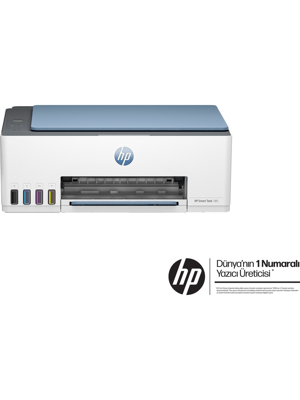 HP Smart Tank 585 1F3Y4A Wi-Fi + Tarayıcı + Fotokopi Renkli Çok Fonksiyonlu Püskürtmeli Yazıcı Görseli