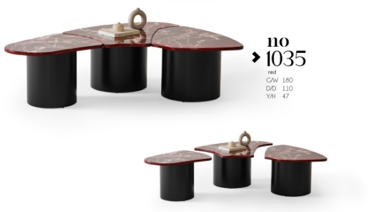 Mono Concept No-1035 3'lü Orta Sehpa