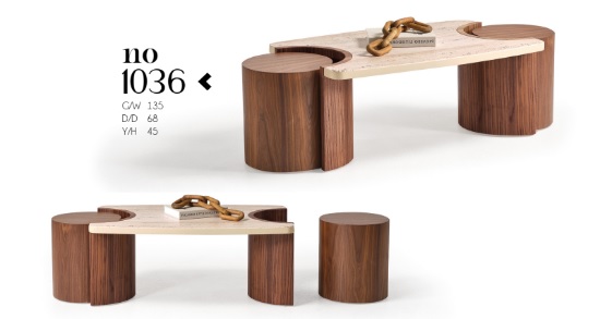 Mono Concept No-1036 3'lü Orta Sehpa
