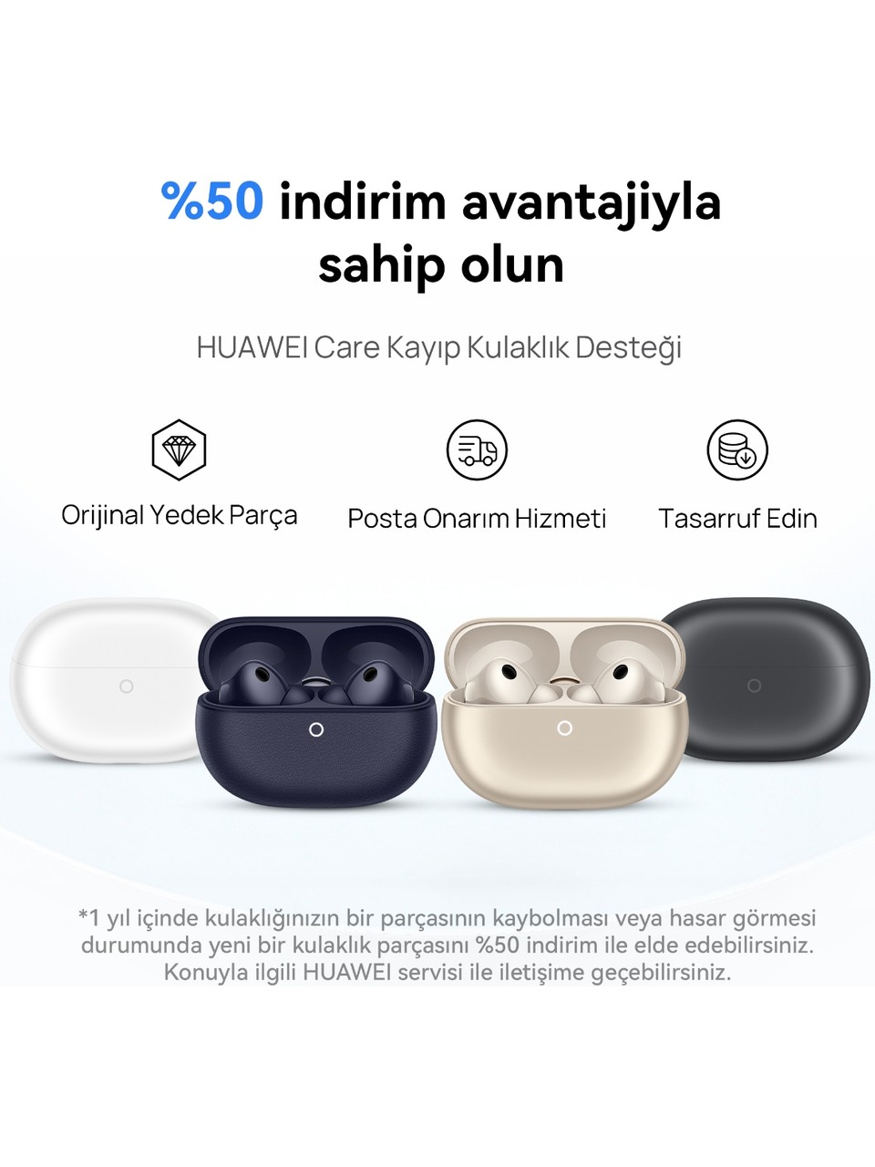 Huawei Freebuds Pro 5 Mavi TWS Kulak İçi Bluetooth Kulaklık  Görseli