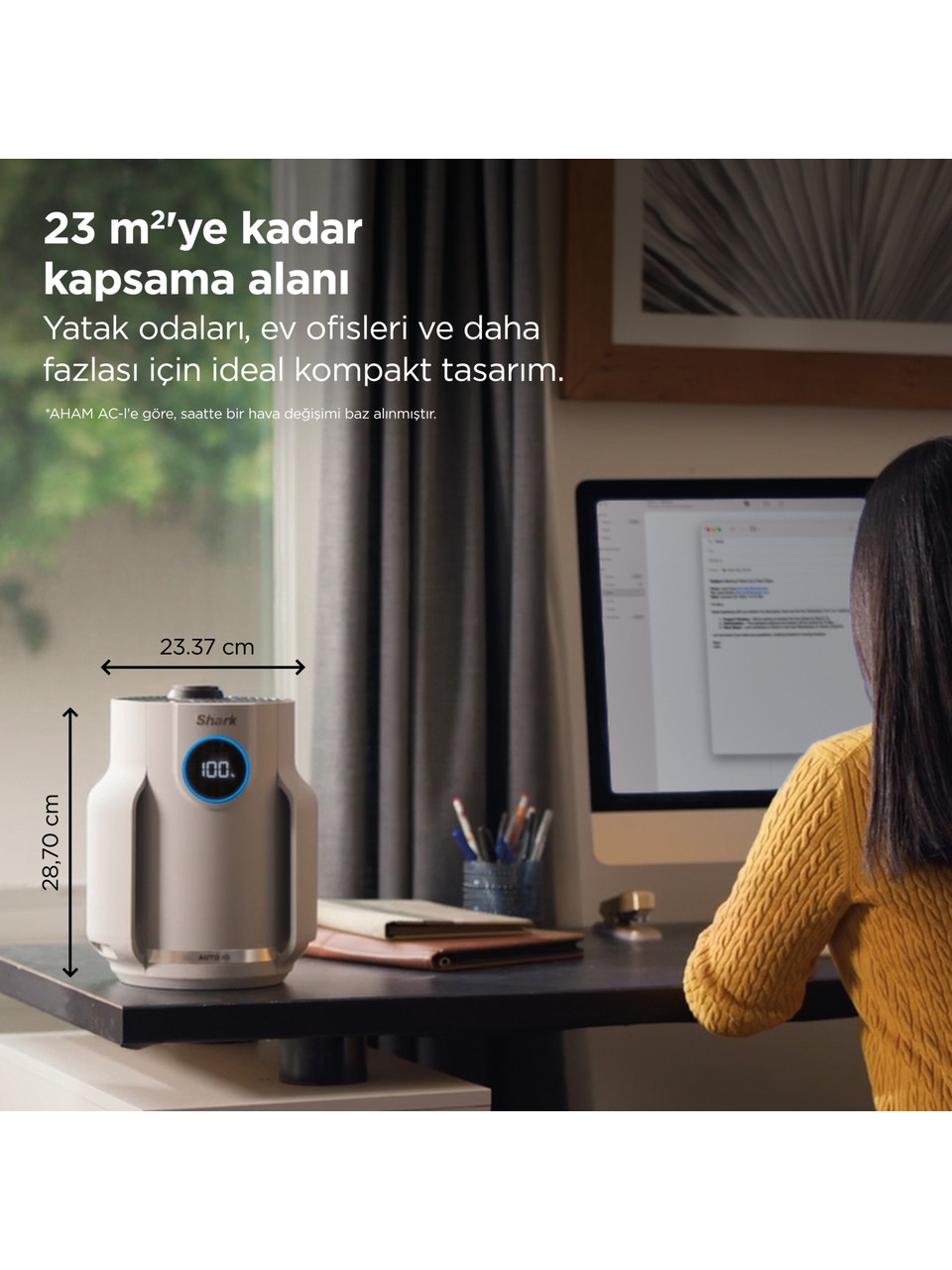 Shark Neverchange5 Compact Pro Beyaz Hava Temizleyici Görseli