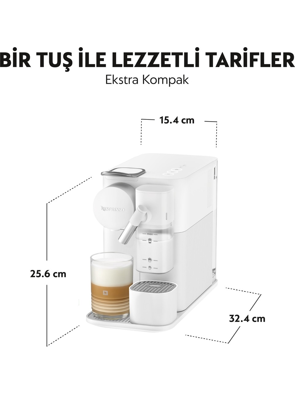Nespresso F121 Lattissima One Kahve Makinesi Beyaz Görseli