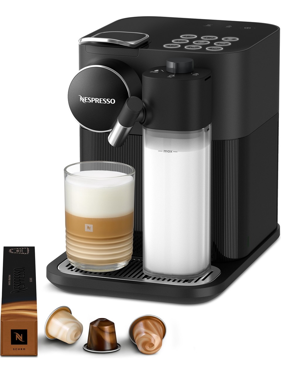 Nespresso F541 Gran Lattissima Siyah Kapsül Kahve Makinesi