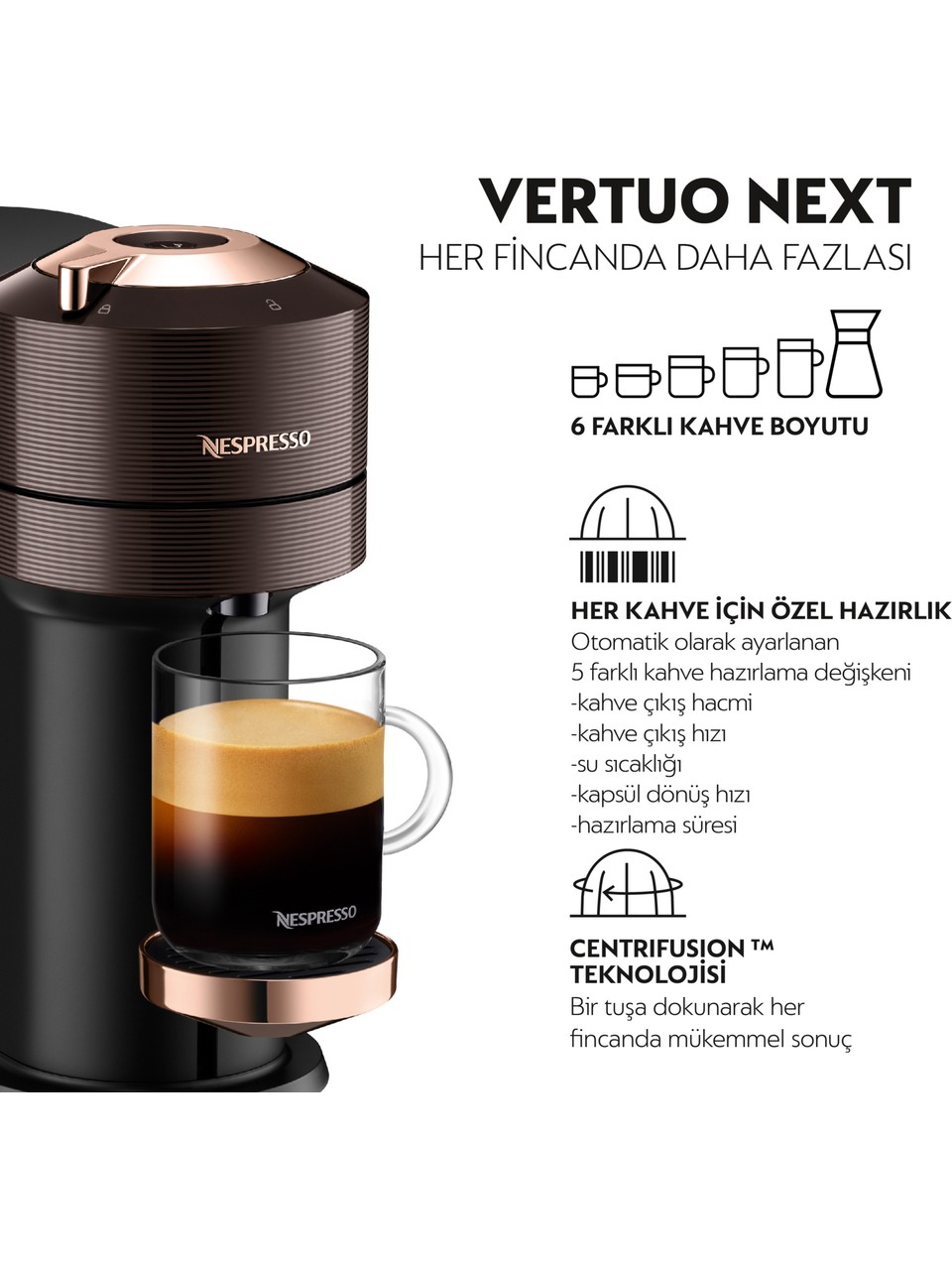 Nespresso Vertuo Next Premium Kahve Makinesi Görseli