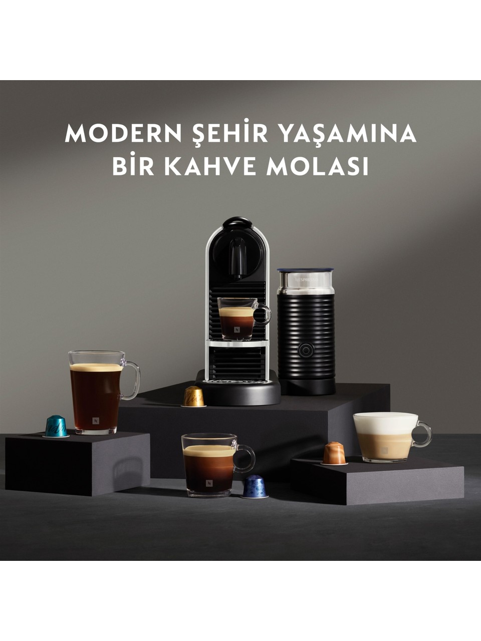 Nespresso D145 Citiz Platinum Bundle Kapsüllü Kahve Makinesi Görseli