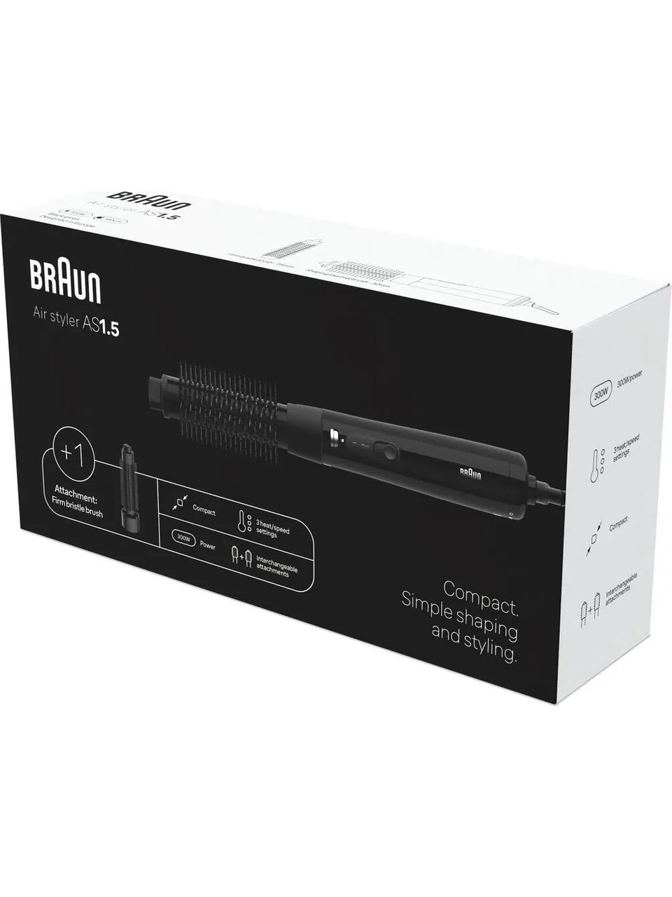 Braun BRAS150E 2 Başlıklı Saç Kurutma Makinesi ve Şekillendirici