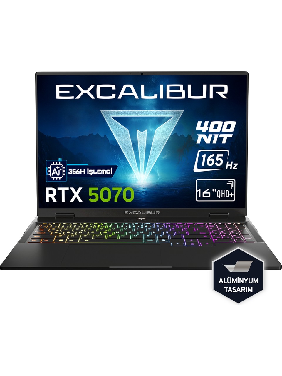 Casper Excalıbur G915.356h-ex70a-c Ultra 7 365h Ddr5 64gb 2tb Rtx5070 8gb 16"win11h Gaming Notebook