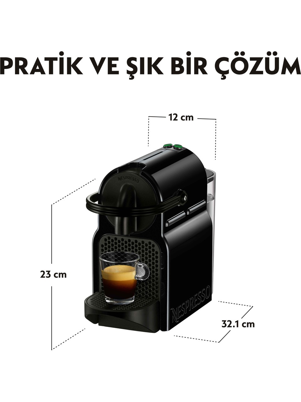 Nespresso Inissia D40 Black Espresso Makinesi Görseli