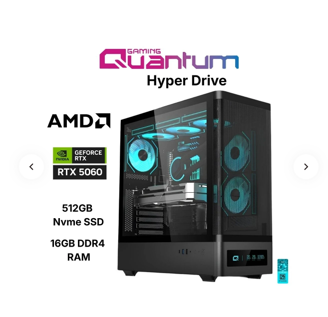 Quantum Q5750 Amd Ryzen 7 5700 16gb Ddr4 512gb Ssd 3050 Klave Set Freedos