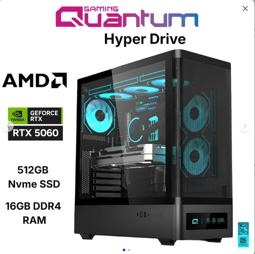 Quantum Q7750 Amd Ryzen 7 5700x 16gb 512gb Ssd 8gb 5050 Klave Set Freedos
