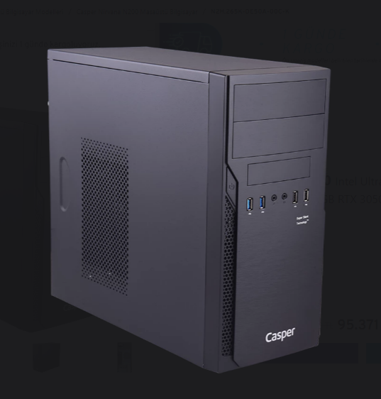 Casper Nirvana N2h.265k-de50a-00c Ulta5 265kf 32gb 500gb Ssd Win11h Rtx3050 6gb Masaüstü Bilgisayar