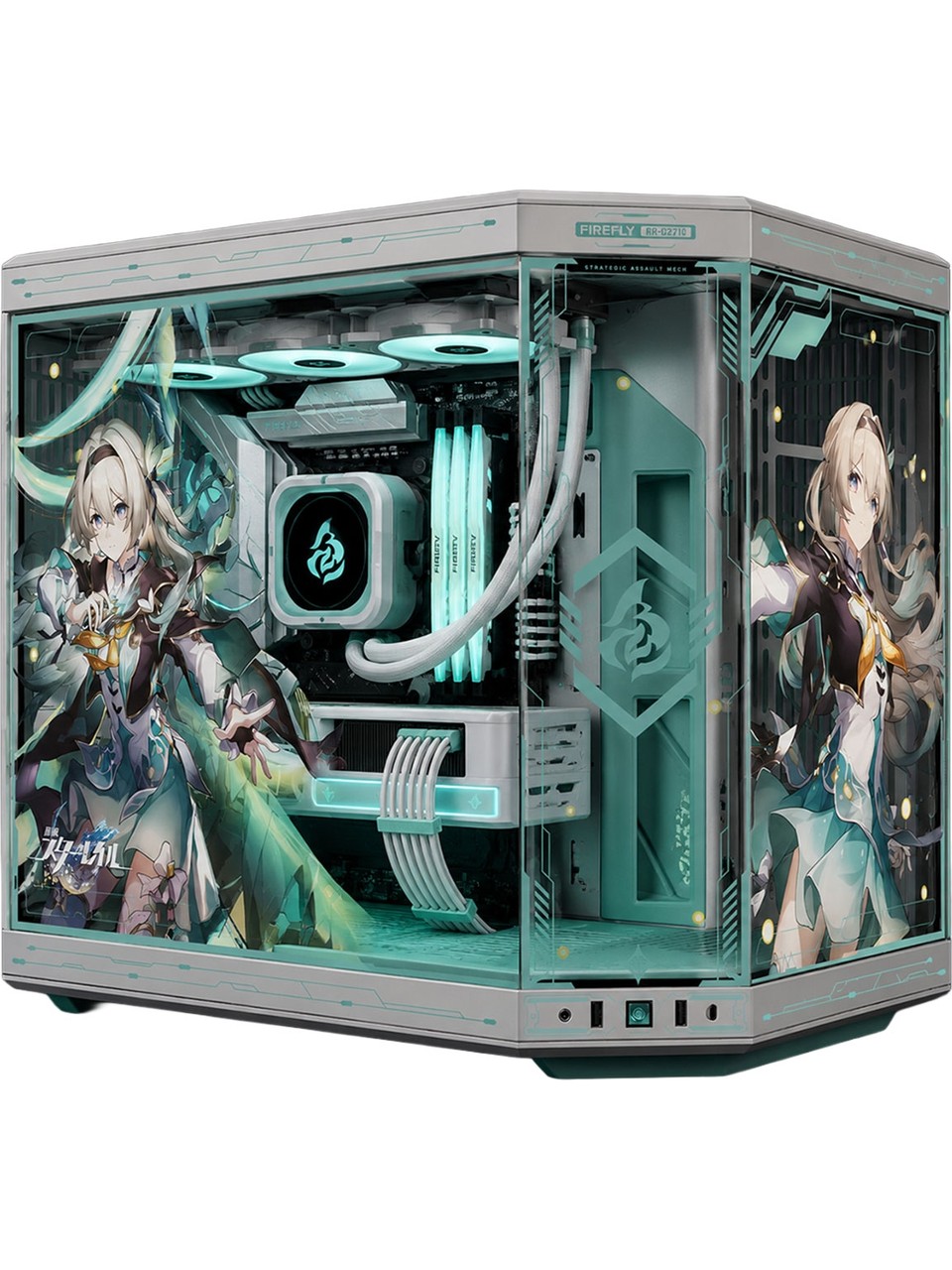 Hyte Y70 Firefly Edition CS-HYTE-Y70-FIREFLY-JP Fansız E-ATX Oyuncu Kasası Görseli