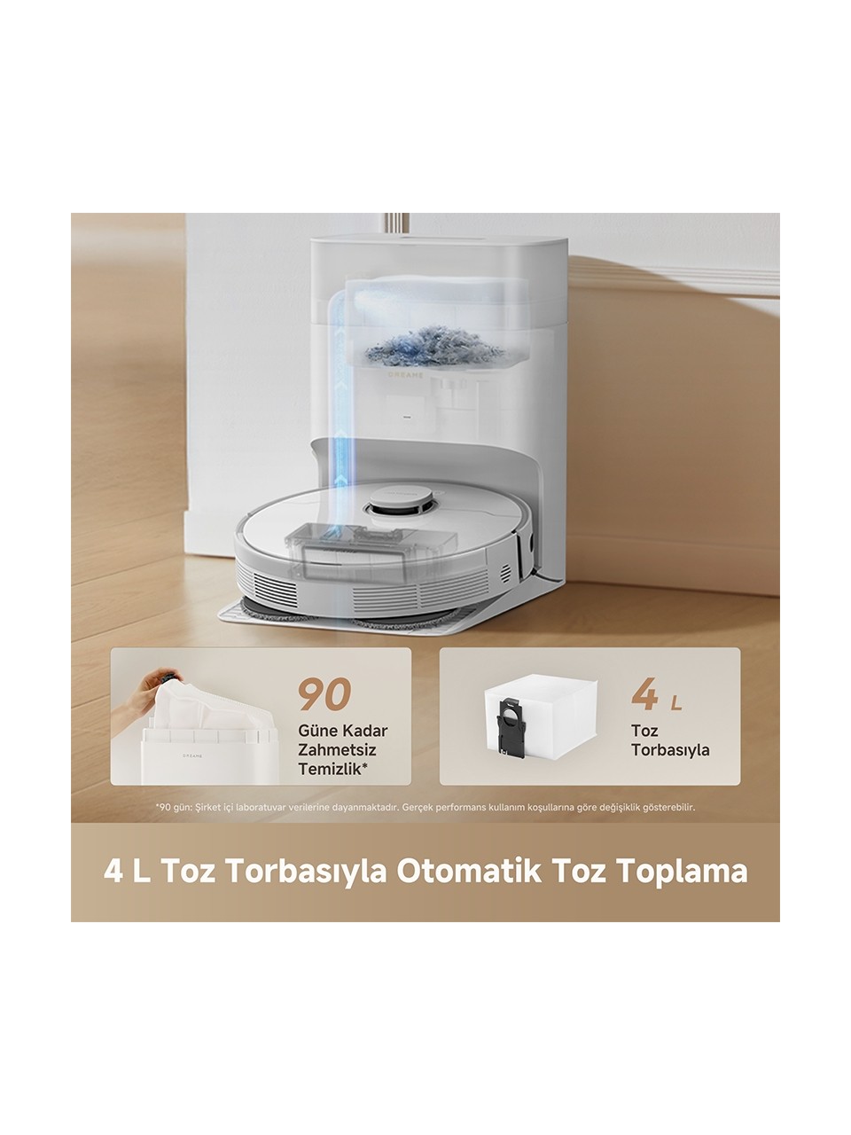 Dreame L40 Plus Çöp İstasyonlu Akıllı Robot Süpürge