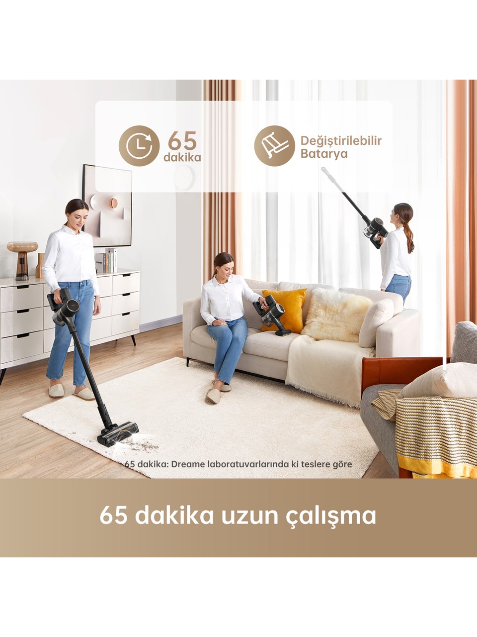 Dreame R10 Pro Şarjlı Dikey Süpürge Görseli