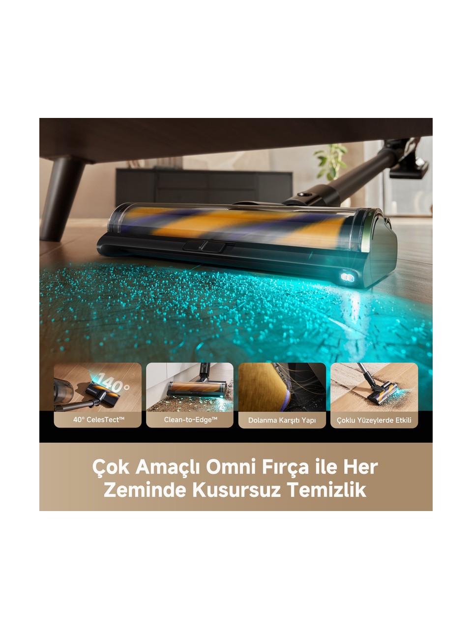 Dreame R20 Ultra AquaCycle Islak Kuru Şarjlı Dikey Süpürge Görseli